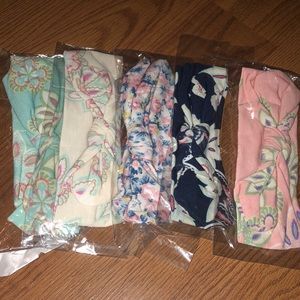 BRAND NEW FLORAL 5 Pack HEADBANDS SZ. O/S